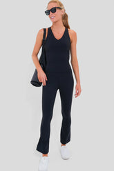 Black Compression Spandex Lena Tank